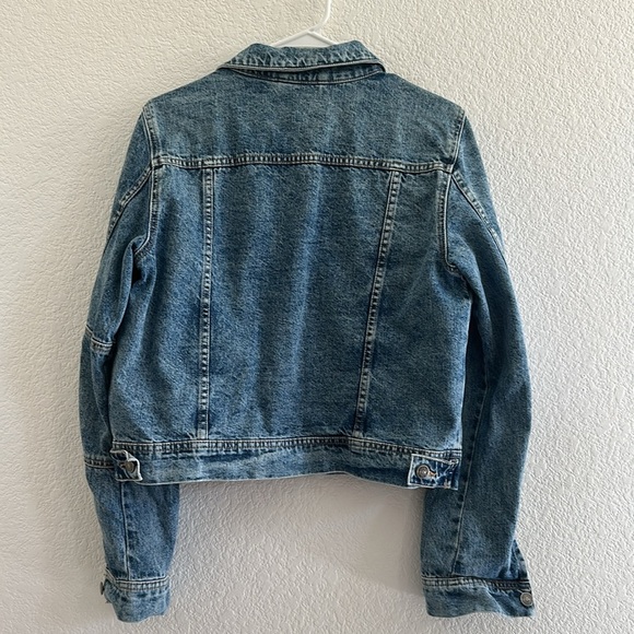 Free People We The Free Rumors Denim Jacket in Light Indigo - Picture 11 of 11